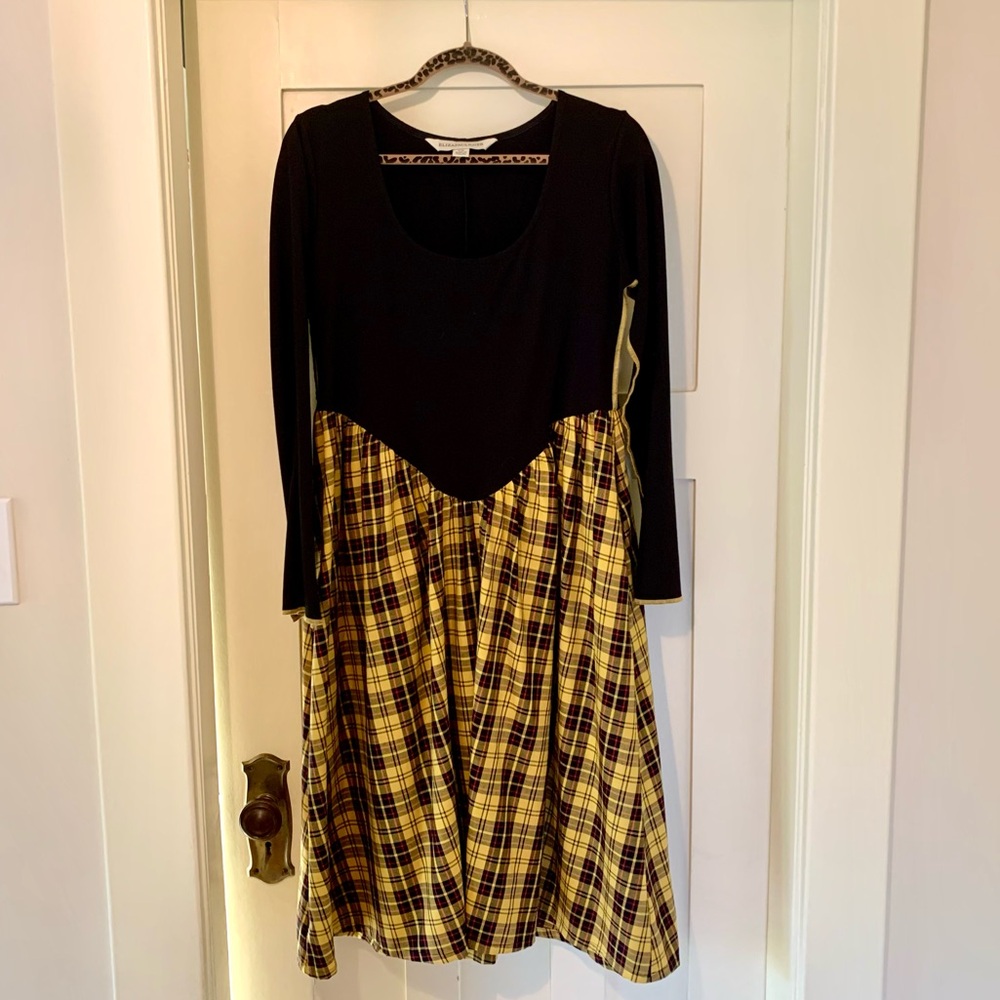 Eliza Faulkner x Free People yellow plaid Joan dress